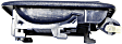 Front or Rear, Driver Side Interior Door Handle, Blue, Without Door Lock Hole