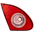 Driver Side, Inner Tail Light, without Bulb, Halogen, Clear and Red Lens