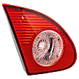 Driver Side, Inner Tail Light, without Bulb, Halogen, Clear and Red Lens