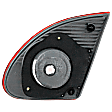 Driver Side, Inner Tail Light, without Bulb, Halogen, Clear and Red Lens