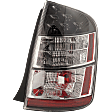 Passenger Side Tail Light, with Bulb, Halogen, Clear and Red Lens, Base Model, 4 Cyl., 1.5L Engine