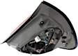 Driver Side Halogen Tail Light, With bulb(s), OE Replacement