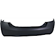 Rear Primed Bumper Cover, Japan Built Vehicle, For Models with Single Exhaust Hole, CAPA Certified