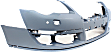 Front Primed Bumper Cover, With Parking Aid Sensor Holes, Without Headlight Washer Holes
