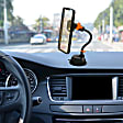 AMH3-1002-BLK Flexible Magnet Phone Mount with Gooseneck Suction Cup, 2 Metal Plates for Phone Cases, Cord Clip, and Cord Organizer 