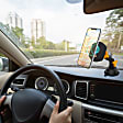 AWC8-1006-BLK 10W Wireless Charging Magnet Phone Mount with Suction Cup 2ft. Power Cable Included, Metal Disk Adhere to Back of Phone
