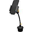 AWC8-1007-BLK 10W Wireless Charging Phone Mount with Gooseneck Cupholder, 360 deg. Rotation and 3ft. Cable to Power