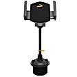AWC8-1007-BLK 10W Wireless Charging Phone Mount with Gooseneck Cupholder, 360 deg. Rotation and 3ft. Cable to Power