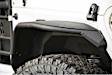 1500203 Front, Driver and Passenger Side Fender Flares, Powdercoated Textured Black Jeep Series