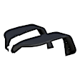 1500213 Front, Driver and Passenger Side Fender Flares, Black
