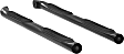 200112 3in Side Bars Series Nerf Bars Powdercoated Black, Covers Cab Length - Set of 2