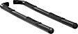 202004 3in Side Bars Series Nerf Bars Powdercoated Black, Covers Cab Length - Set of 2