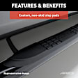202009-2 3in Side Bars Series Nerf Bars Polished, Covers Cab Length - Set of 2