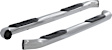 203015-2 3in Side Bars Series Nerf Bars Polished, Covers Cab Length - Set of 2