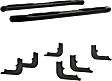 204046 3in Side Bars Series Nerf Bars Powdercoated Gloss Black, - Set of 2