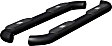 204046 3in Side Bars Series Nerf Bars Powdercoated Gloss Black, - Set of 2