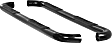 204052 3in Side Bars Series Nerf Bars Powdercoated Black, Covers Cab Length - Set of 2