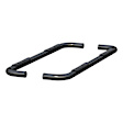 204054 3in Side Bars Series Nerf Bars Gloss Black, Covers Cab Length - Set of 2