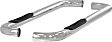 205000-2 3in Side Bars Series Nerf Bars Polished, Covers Cab Length - Set of 2