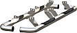 205000-2 3in Side Bars Series Nerf Bars Polished, Covers Cab Length - Set of 2