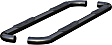 205045 3in Side Bars Series Nerf Bars Powdercoated Black, Covers Cab Length - Set of 2