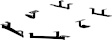 2012 Toyota Highlander - Running Board Mounting Kit - Powdercoated Black, Steel, Direct Fit, Kit