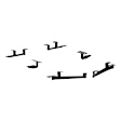 2012 Toyota Highlander - Running Board Mounting Kit - Powdercoated Black, Steel, Direct Fit, Kit