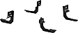 2023 Ram 1500 Classic - Running Board Mounting Kit - Powdercoated Black, Carbon Steel, Direct Fit, Kit