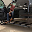 2057985 Running Boards, Carbide Black Powder Coat, Carbon Steel, Crew Cab Pickup/Extended Cab Pickup, 5.5 in., VersaTrac Mounting Brackets Sold Separately, AscentStep Series