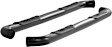 206005 3in Side Bars Series Nerf Bars Powdercoated Black, Covers Cab Length - Set of 2