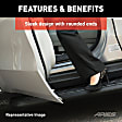 2061040 Running Boards, Carbide Black Powder Coat, Stainless Steel, Sport Utility, 5 in. x 73 in., AeroTread Series