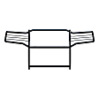 2069 Grille Guard, Semi-Gloss Black Powder Coat Carbon Steel