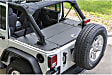 2070465 Jeep Tonneau Cover - Powdercoated Textured Black, Aluminum, Hard, Direct Fit, Sold Individually