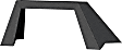 2081252 Brush Guard - Powdercoated Textured Black, Carbon Steel, Direct Fit, Sold Individually