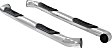 209018-2 3in Side Bars Series Nerf Bars Chrome, Covers Cab Length - Set of 2