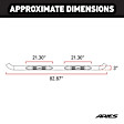 2009 Dodge Ram 1500 TRX - 3in Side Bars Series, Nerf Bars, Gloss Black, Covers Cab Length, Set of 2