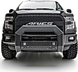 2012 Ford F-150 - AdvantEDGE Series LED Bull Bar, Powdercoated Black with 2in. LED Fog Lights
