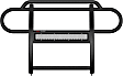 2021 Jeep Wrangler - Pro Series, Grille Guard, Powdercoated Black, Carbon Steel