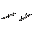 2553023 Running Boards, Black Non-Powered Stainless Steel Set of 2