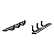2553037 Running Boards, Black Non-Powered Stainless Steel Set of 2