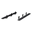 2554025 Running Boards, Black Non-Powered Carbon steel Set of 2