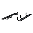 2554028 Running Boards, Black Non-Powered Carbon steel Set of 2