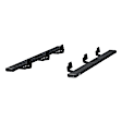 2554030 Running Boards, Black Non-Powered Carbon steel Set of 2