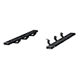 2554034 Running Boards, Black Non-Powered Carbon steel Set of 2