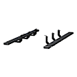 2554035 Running Boards, Black Non-Powered Carbon steel Set of 2