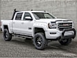 2556042 Running Boards, Powdercoated Black, Aluminum, 75 in. Length, Diameter - 5.5 in., Crew Cab Pickup, AdvantEDGE Series