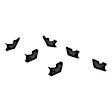3025151 Running Board Mounting Kit - Powdercoated Black, Steel, Direct Fit, Kit