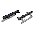 3034472 Running Boards, Carbide Black Powder Coat, Aluminum, Mounting Hardware and Wiring Harness Included, 2-Door, Sport Utility, 48.75 in., ActionTrac Series