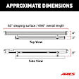 3048103 Running Boards, Carbide Black Powder Coat, Aluminum, Sport Utility, 69.6 in.