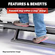 3048103 Running Boards, Carbide Black Powder Coat, Aluminum, Sport Utility, 69.6 in.